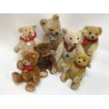 Steiff Group including 1997 Teddy 670152, 406225, 999765, 1997 Bear 670206, Steiff Jubilee 671036, 0