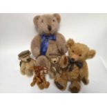 Designer bear selection including large Polar Bear by Kate's Country Bears, large Deans bear, two sm