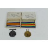 First World War pair comprising War and Victory medals named to OM2 - 118564 PTE. J. S. Tandy. A.S.C