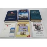 Aviation Interest - collection of books, several signed, with a De-Havilland Gypsy Queen workshop ma