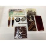 Dunhill pipe rest, two Parker combination lighters / pipe tampers, Dunhill cigar cutter, and other s