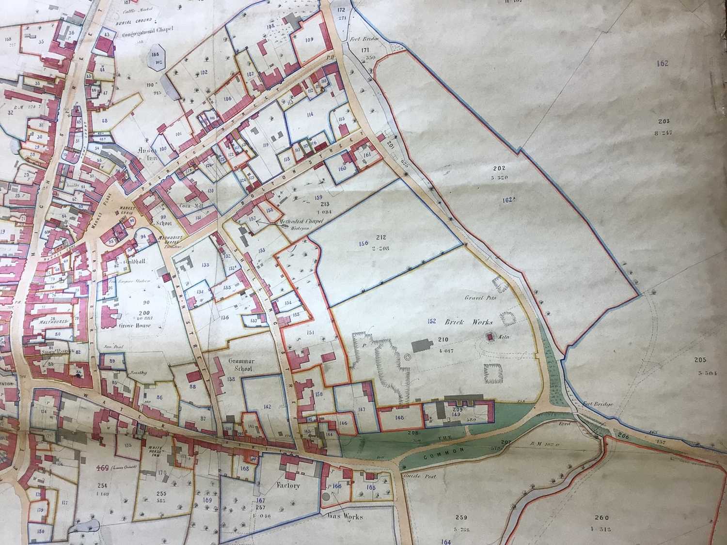 Two very large roll-up canvas maps, one of the Manor of Lavenham - Image 8 of 12