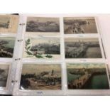 Postcards Southend District and Canvey Collection in Album including multiviews, pier and lifeboat s