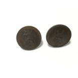 G.B. - Copper Pennies George IV 1825 AEF and 1826 GEF (2 coins)