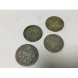 G.B. - Mixed silver Shillings to include George III 1787 GEF, Victoria JH 1889 AF (N.B. Small head r