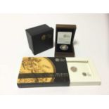 G.B. - Royal Mint gold Quarter Sovereigns Elizabeth II to include proof 2009 and uncirculated 2011 (