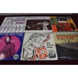 Three boxes of mainly Jazz LP records including Billie Holiday and Duke Ellington