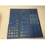 G.B. - Four Whitman folders containing mixed silver coinage to include Six Pences and Three Pences w