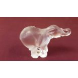 Lalique glass elephant calf