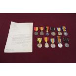 Highly Interesting and evocative First / Second World War family resistance medals.