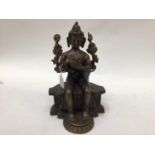 Eastern cast metal Buddha