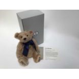 Steiff 2006 Black Watch Musical Bear 662386 with soft bag and certifcate, 2003 Percy Musical Bear an