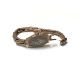 1920s 9ct gold ladies wristwatch on 9ct gold bracelet