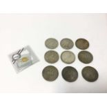 World - Mixed coins to include U.S. silver Dollars x 6