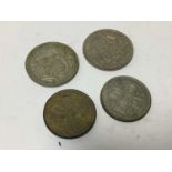 G.B. - Mixed silver coinage to include Half Crowns George V 1925 GF, 1931 AU, Florins 1925 (N.B. Rev