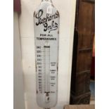 Vintage advertising enamel Stephens Ink for all temperatures, thermometer,