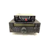 Kenwood All Mode Transceiver TS-590 with headphones and Nissei MS-1228 Switch Mode 25 Amp Power Supp