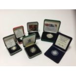 G.B. - Royal Mint silver proof piedforts to include Crown 'Entente Cordiale' 100th Anniversary 2004,