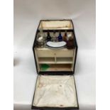 1940's / 50's travelling chemistry / chemists set in vinyl covered travelling case