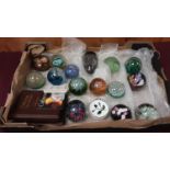 Collection of Caithness limited edition glass paperweights