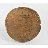 Spanish Netherlands - A gold coin of Philip II (N.B. Wt. 3.5gms, Dia: 25mm) circa 1556-1598 with Obv