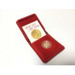 G.B. - Royal Mint gold proof Half Sovereign Elizabeth II 1980 (N.B. In case of issue with Certificat