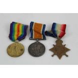 First World War 1914 - 15 Star trio comprising 1914 - 15 Star named to 1326 DVR. W. Farrant. R.F.A.