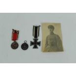 First World War Imperial German Iron Cross (second class) together with two Imperial German medals
