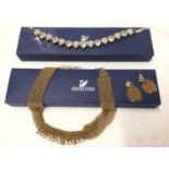 Two Swarovski Crystal bracelets in boxes