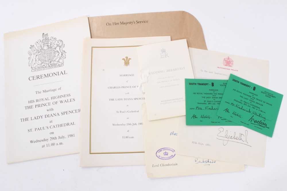 The Wedding of H.R.H.The Prince of Wales to Lady Diana Spencer 29th July 1981-collection of Royal ep