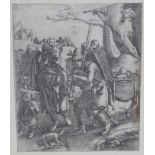 Lucas van Leyden 1484-1533 The Beggars (Eulenspiegel) 1520 or later etching engraving on laid paper
