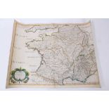 Nicholas Sanson - La Gaule en quartre Regions - France in Roman Times