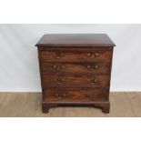 George II mahogany dressing chest