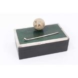 Golfing interest: vintage cigarette box