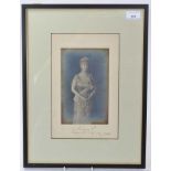 H.M.Queen Mary, fine signed Royal Presentation portrait photograph of The Queen wearing Jewels and T