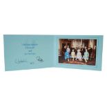 H.M.Queen Elizabeth II and H.R.H.The Duke of Edinburgh, signed 1980 Christmas card with twin gilt Ro