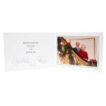 H.M.Queen Elizabeth II and H.R.H. The Duke of Edinburgh, signed 2006 Christmas card with twin gilt R