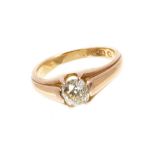 Victorian diamond single stone ring