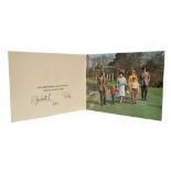 H.M. Queen Elizabeth II and H.R.H. The Duke of Edinburgh - signed 1968 Christmas card with twin Roya