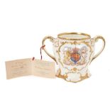 The Coronation of H.M.Queen Elizabeth II 1953 Paragon ERII Coronation loving cup