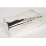 Edwardian silver cigarette box