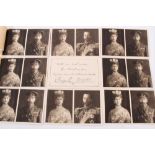 A collection of First World War 1914 Christmas greeting cards from T.M. King George V and Queen Mary