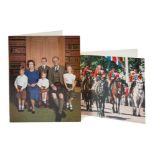 H.M.Queen Elizabeth II and H.R.H.The Duke of Edinburgh, two signed 1986 and 1987 Christmas cards wit