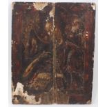 18th / 19th century Russian icon on pine panel