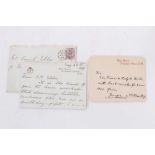 T.R.H. The Duke and Duchess of York ( later T.M. King George V and Queen Mary) inscribed notelet on