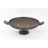 Mid 19th century Art Union of London cast iron tazza, by E N Wyon, decorated in low relief with Clas