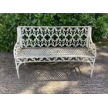 Good stylish garden bench in the gothic Strawberry Hill taste