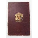 The Funeral of H.M. Queen Victoria 1901, rare presentation ceremonial in maroon leather binding with