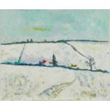 *John Hanbury Pawle (1915-2010) oil on canvas - winter landscape, signed, 61cm x 51cm, unframed