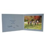 H.M. Queen Elizabeth II and H.R.H. The Duke of Edinburgh, signed 1973 Christmas card with twin gilt